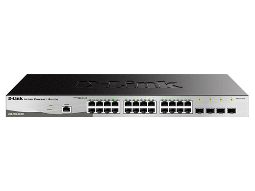 Коммутатор DGS-1210-28/ME revB 24x1G, 4xSFP, L2 - 1
