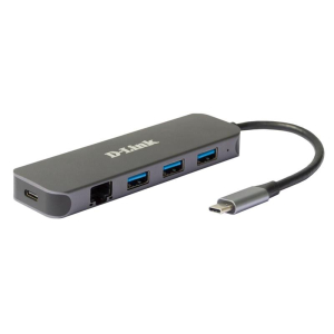 Мережевий адаптер  DUB-2334 1xGE, 3xUSB 3.0, 1xUSB-C, USB-C
