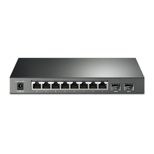 Комутатор TP-LINK SG2210P 8xGE (8xPoE), 2xSFP, 61Вт, WebSmart - 1