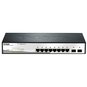 Коммутатор DGS-1210-10 8xGE, 2xSFP WebSmart