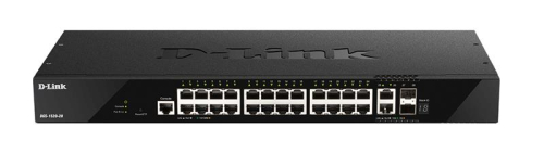 Коммутатор DGS-1520-28 24xGE 2xSFP, 2xSFP+ Управляемый. L2+ - 1