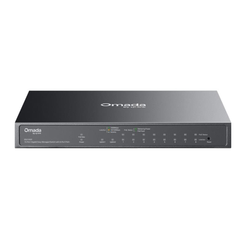 Комутатор TP-LINK ES210GP 9xGE (8xPoE), 1xSFP/RJ45. 63W, WebSmart - 1