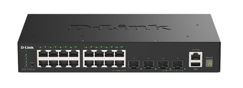 Комутатор DGS-1530-20 16xGE, 4xSFP+ Керований. L2+ - 1