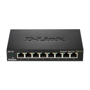 Коммутатор DGS-108 8xGE, Неуправляемый