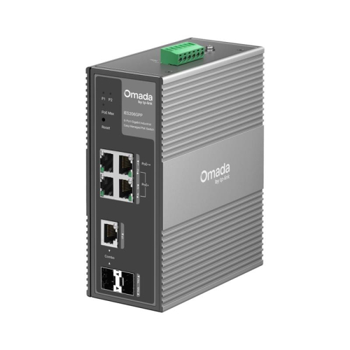 Промисловий комутатор TP-LINK IES206GPP 4xGE (PoE), 120W, 1xGE/SFP, 1xSFP WebSmart - 1